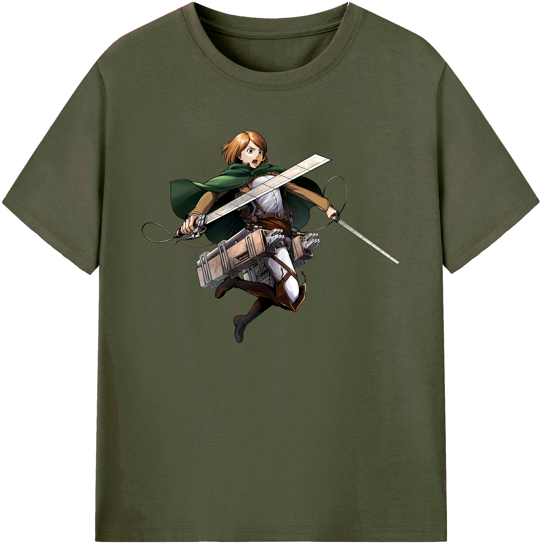 （画像用） 進撃の巨人 ペトラ·ラル Attack on Titan Petra Rall 綿100％ メンズ半袖Tシャツ｜肌触りやわらか＆通気性
